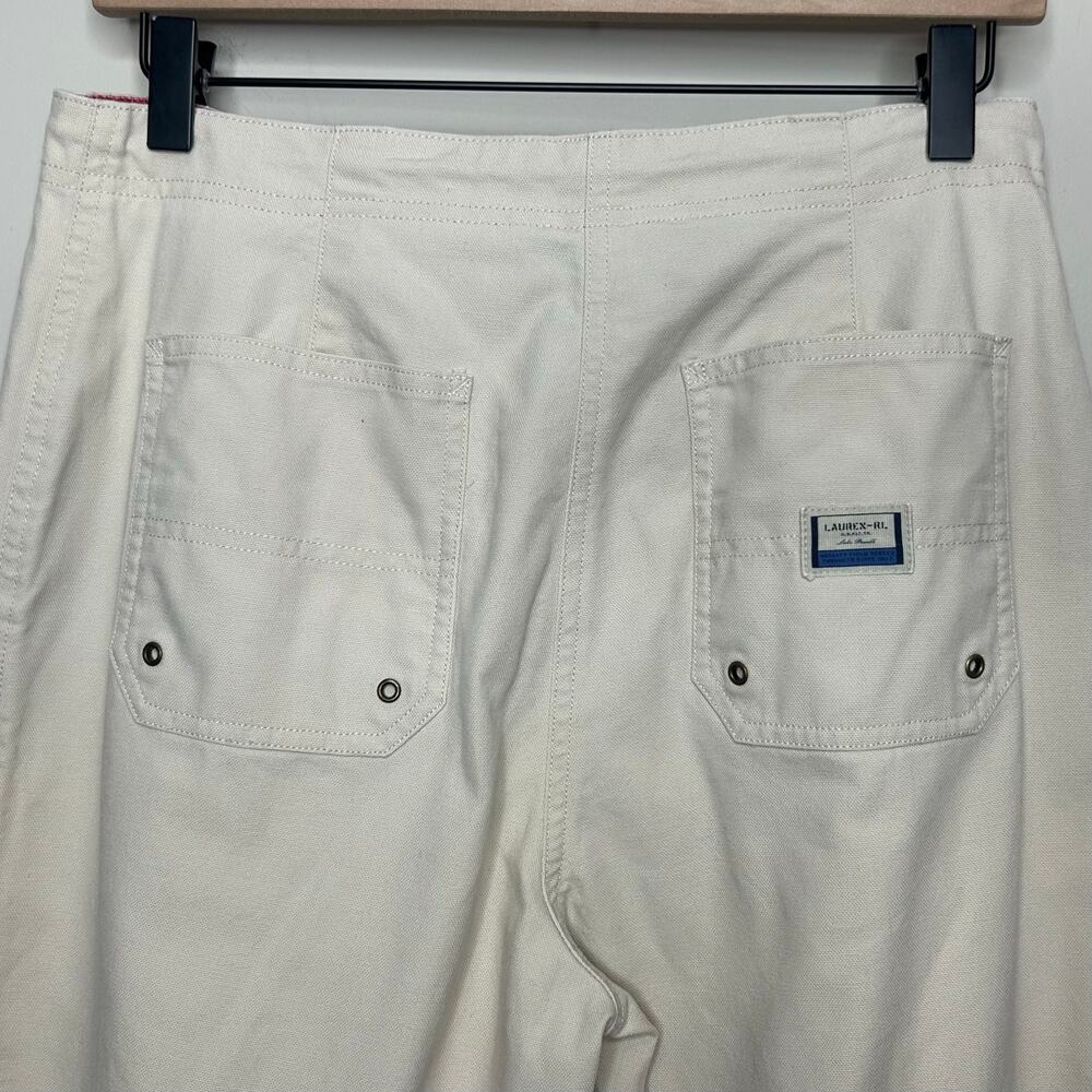 Lauren Ralph Lauren Lake Powell Cotton Pants Size 6 Straight Leg Preppy - Picture 7 of 9